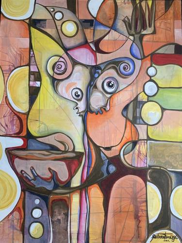 Print of Abstract Expressionism Abstract Paintings by peter oye