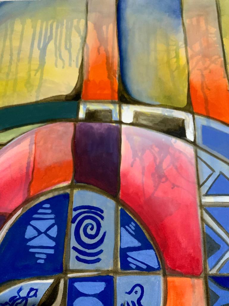 Original Abstract Painting by Peter Oye