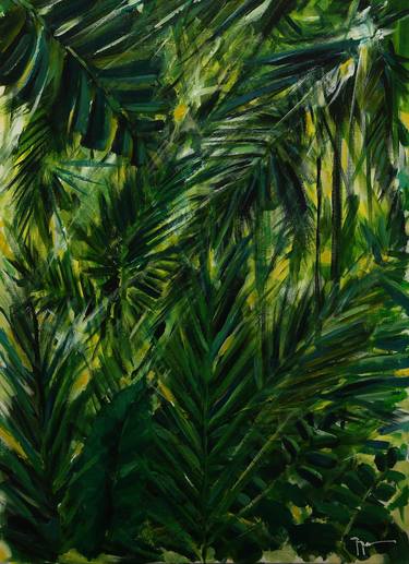Original Expressionism Botanic Paintings by Georges Karam