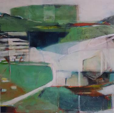 Original Abstract Landscape Paintings by Bea Evers