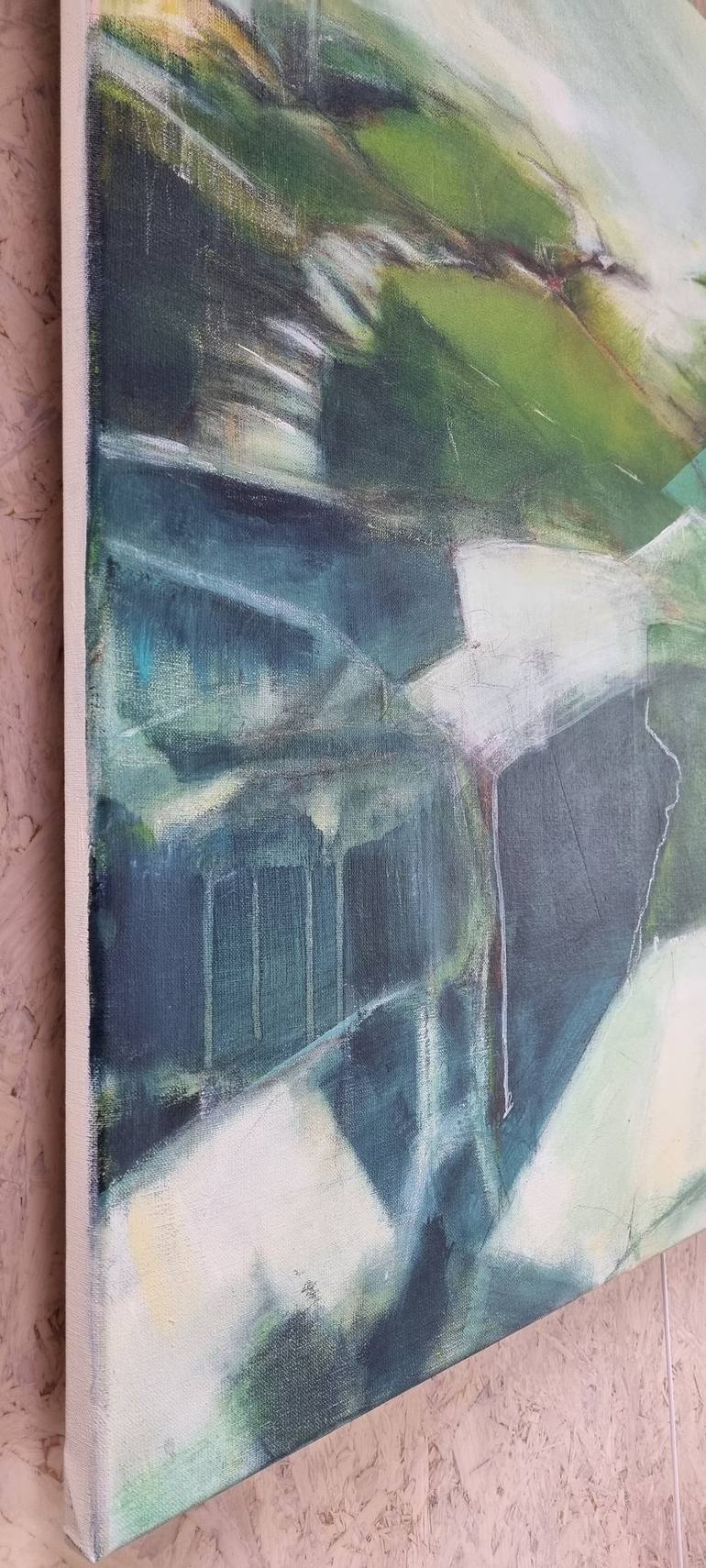 Original Abstract Landscape Painting by Bea Evers