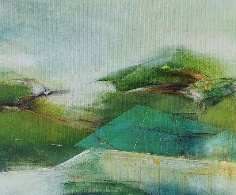 Original Abstract Landscape Painting by Bea Evers