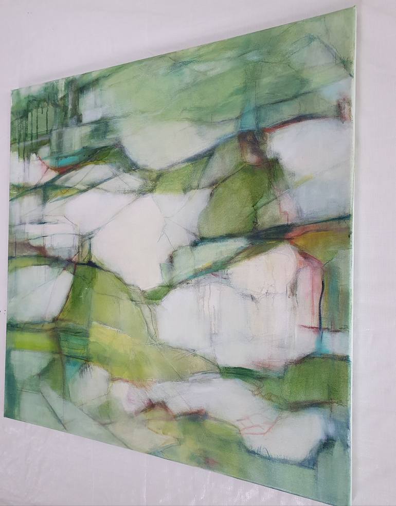 Original Abstract Landscape Painting by Bea Evers