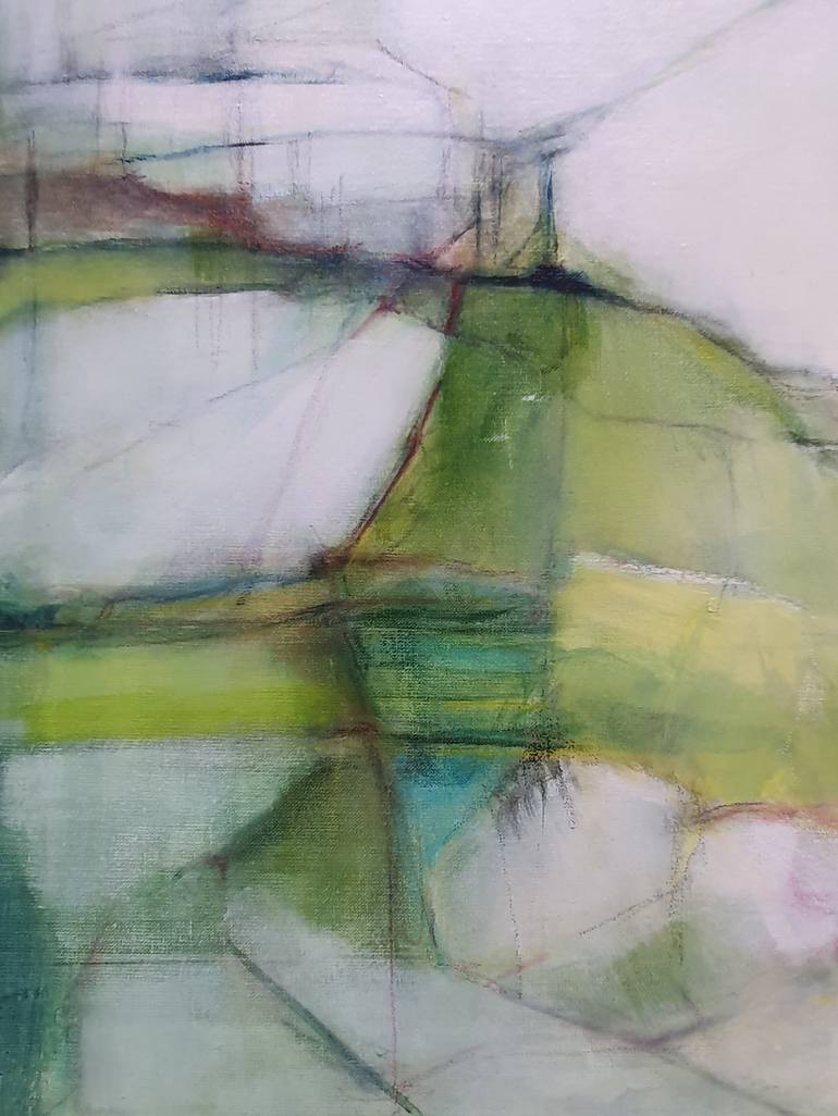 Original Abstract Landscape Painting by Bea Evers