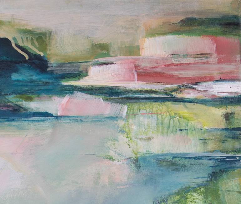 Original Abstract Landscape Painting by Bea Evers