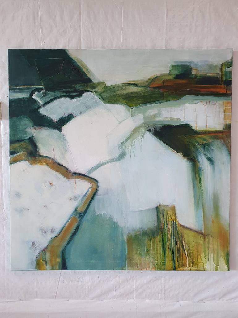 Original semi-abstract Landscape Painting by Bea Evers