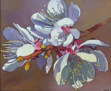 Print of Fine Art Floral Paintings by Anara Abzhanova