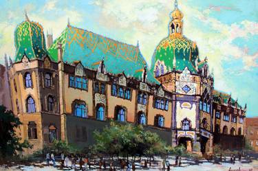 Print of Architecture Paintings by Anara Abzhanova