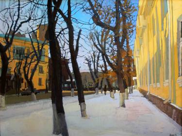 Print of Impressionism Cities Paintings by Anara Abzhanova