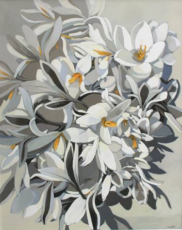 Print of Impressionism Floral Paintings by Anara Abzhanova