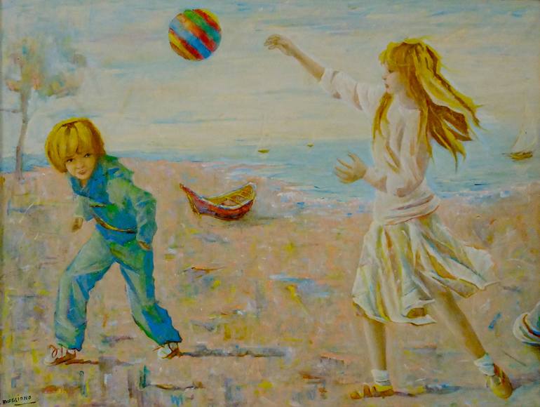 Free time Painting by AnnaMaria Avagliano