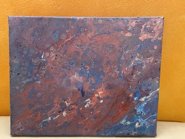 A study in economy #acrylic pouring thumb