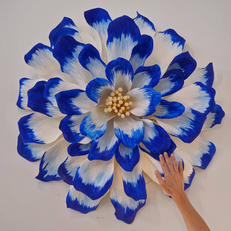 Original Realism Floral Sculpture by Ximena Rojas