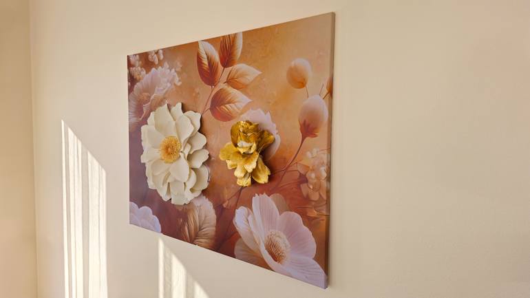 Original Realism Floral Mixed Media by Ximena Rojas