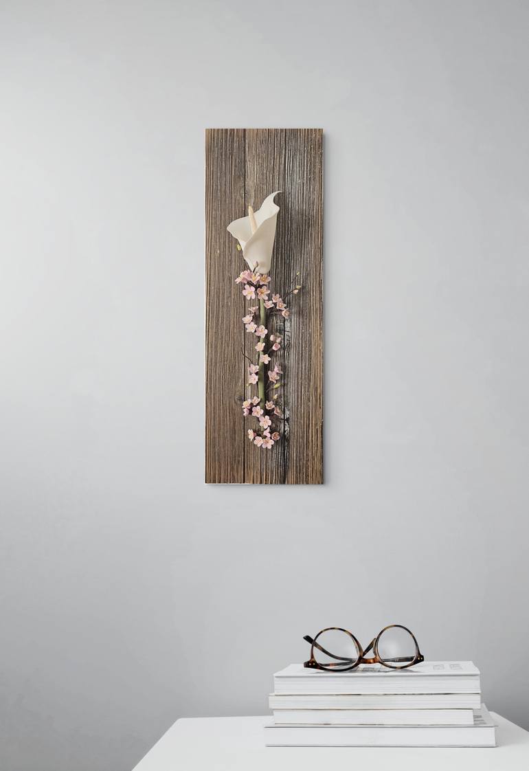 Original Realism Floral Sculpture by Ximena Rojas