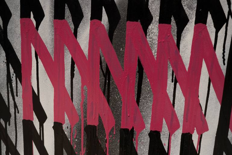 Original Abstract Calligraphy Painting by Gnt Antiopresion