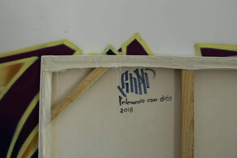 Original Abstract Expressionism Calligraphy Painting by Gnt Antiopresion