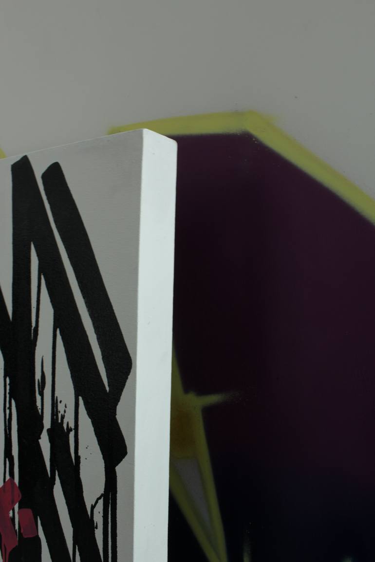 Original Abstract Expressionism Calligraphy Painting by Gnt Antiopresion