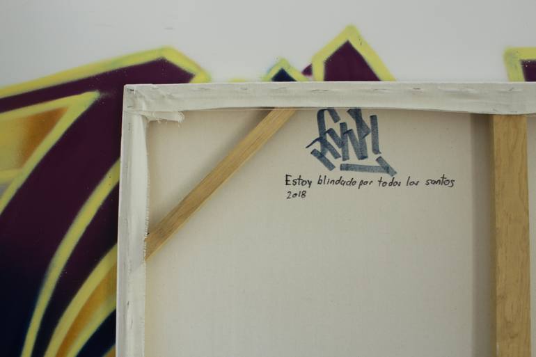 Original Abstract Expressionism Calligraphy Painting by Gnt Antiopresion