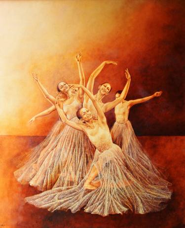 Print of Modern Performing Arts Paintings by Dilrukshi Chandrika