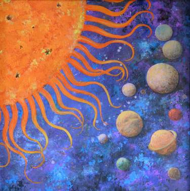 Original Modern Outer Space Paintings by Dilrukshi Chandrika