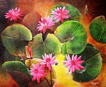 Original Floral Paintings by Dilrukshi Chandrika