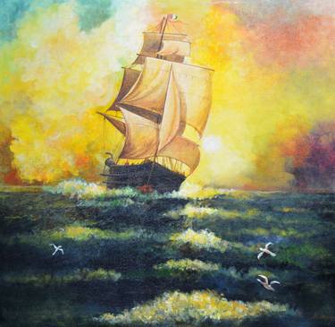 Original Boat Paintings by Dilrukshi Chandrika
