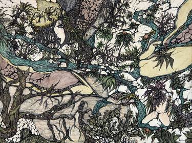 Print of Surrealism Botanic Drawings by valerie Abadie