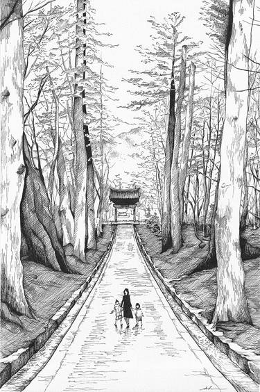 Original Landscape Drawings by Ahyoung Sohn