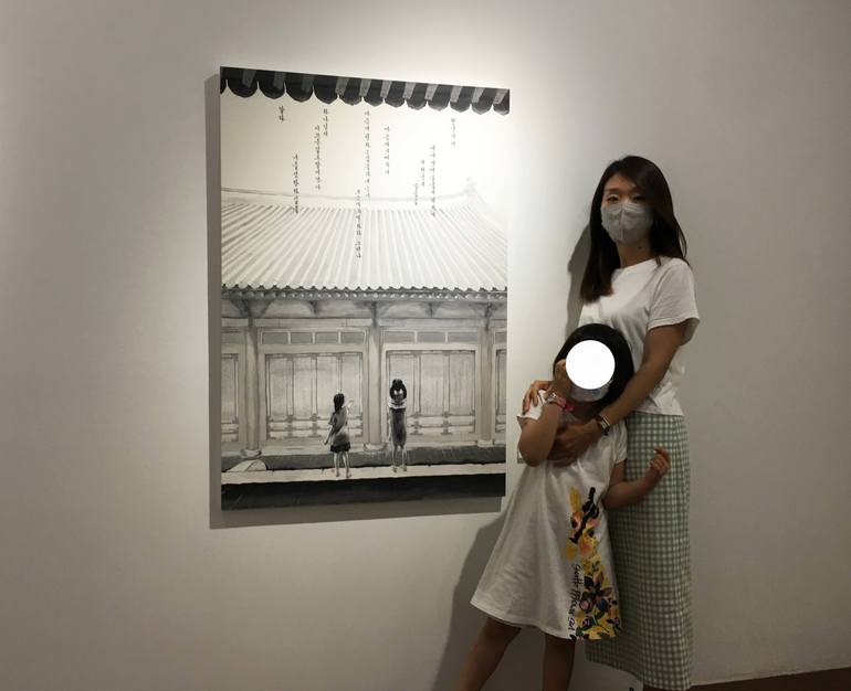 Original Figurative Architecture Painting by Ahyoung Sohn