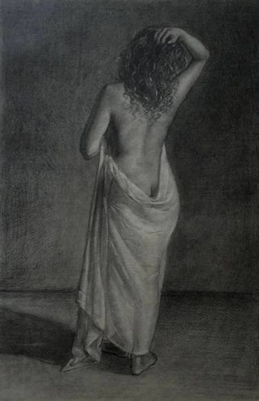 Original Figurative Nude Drawings by Fatima Ateeq