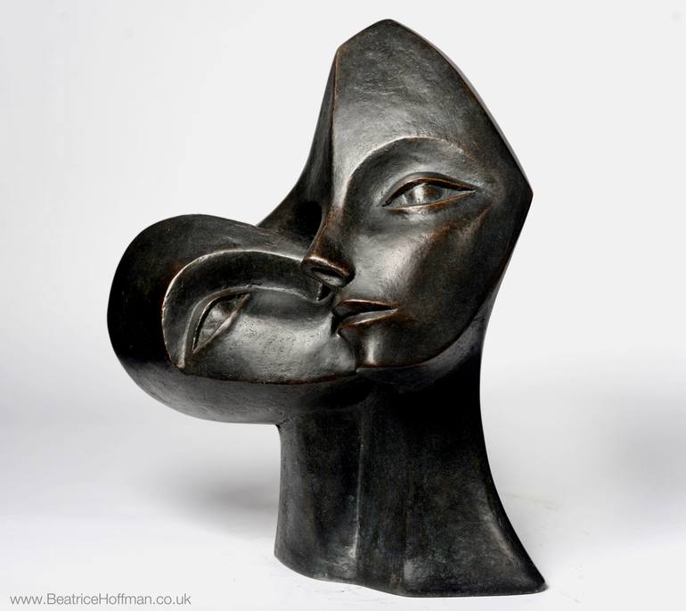 Original Abstract Love Sculpture by Beatrice Hoffman