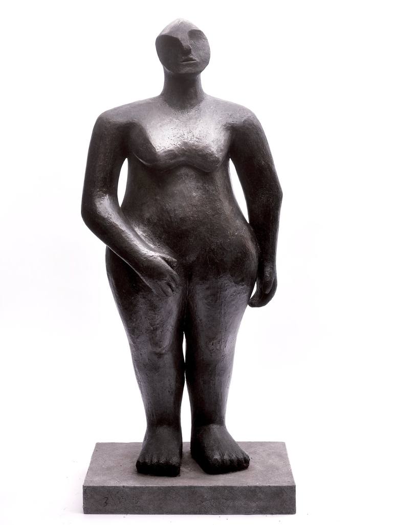 Original Figurative Nude Sculpture by Beatrice Hoffman