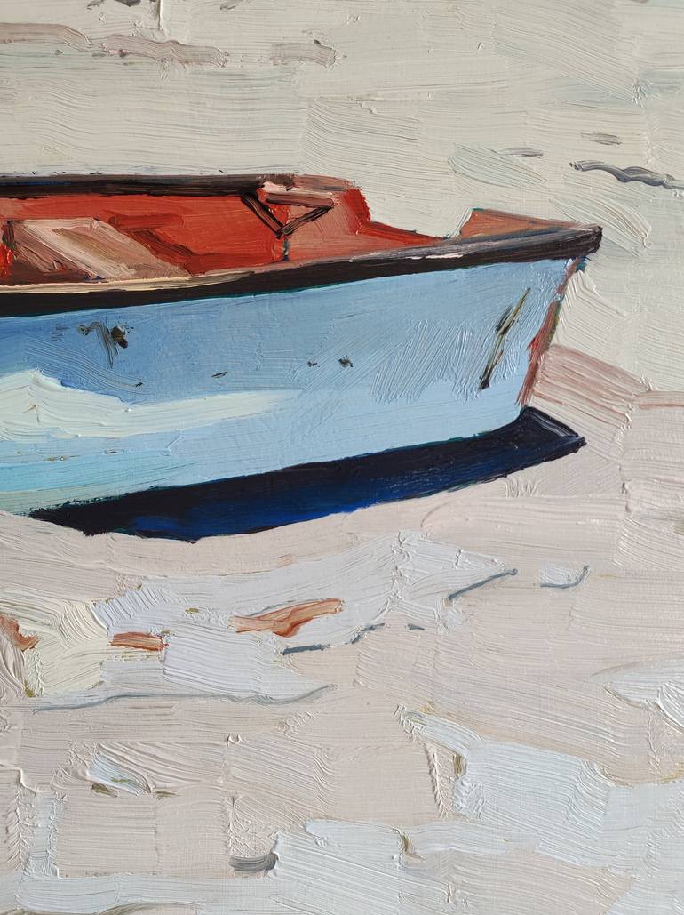 Original Fine Art Boat Painting by Olexii Fedor
