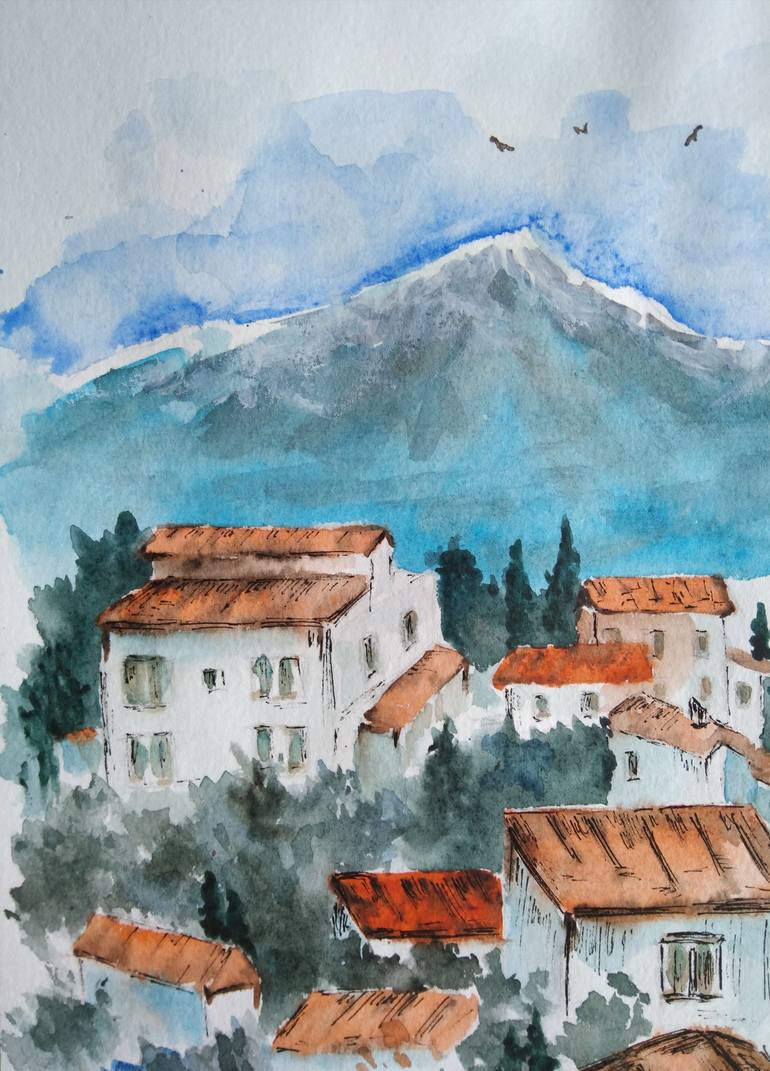 Original Figurative Landscape Painting by Tanya Astapova