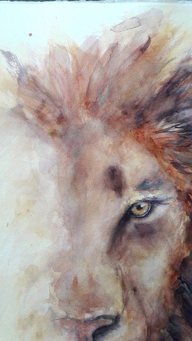 Original Impressionism Animal Painting by Sveta Hubmann