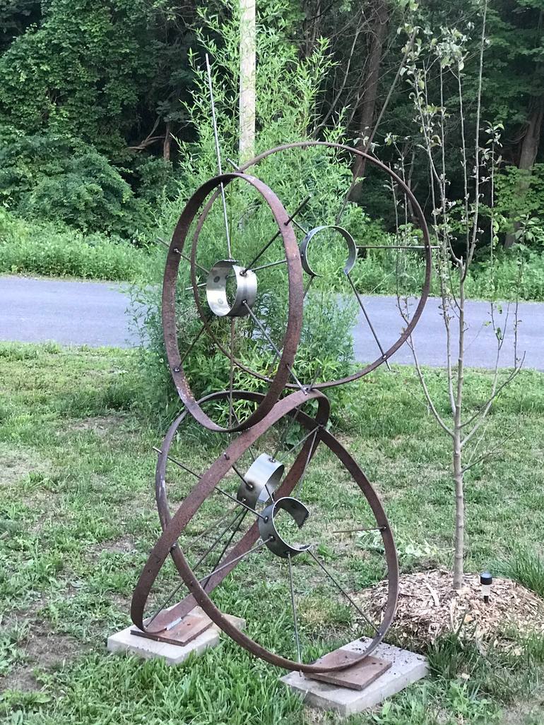 Original Abstract Transportation Sculpture by Ainsley Morris