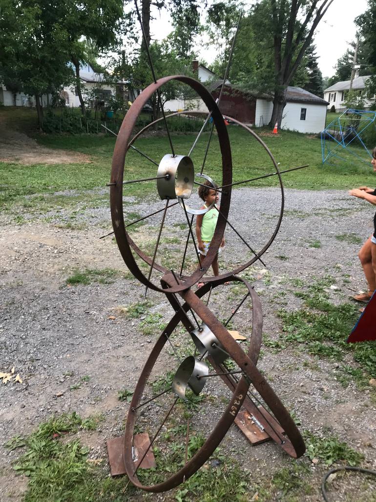 Original Abstract Transportation Sculpture by Ainsley Morris