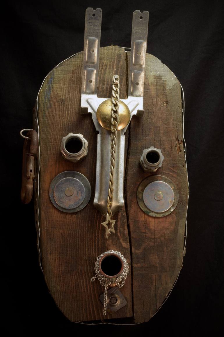 Original Art Deco Outer Space Sculpture by Nathan Walker