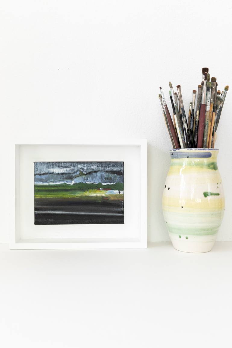 Original Expressionism Landscape Painting by Dilek Yucel