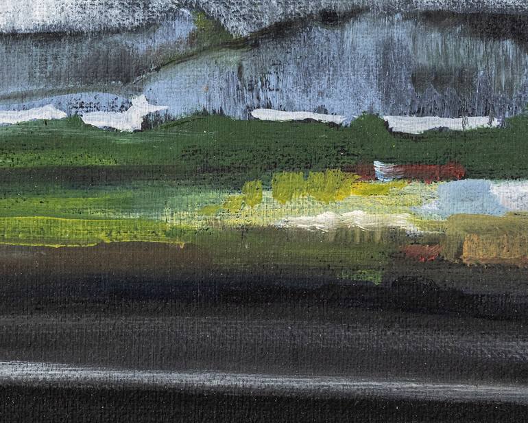 Original Expressionism Landscape Painting by Dilek Yucel