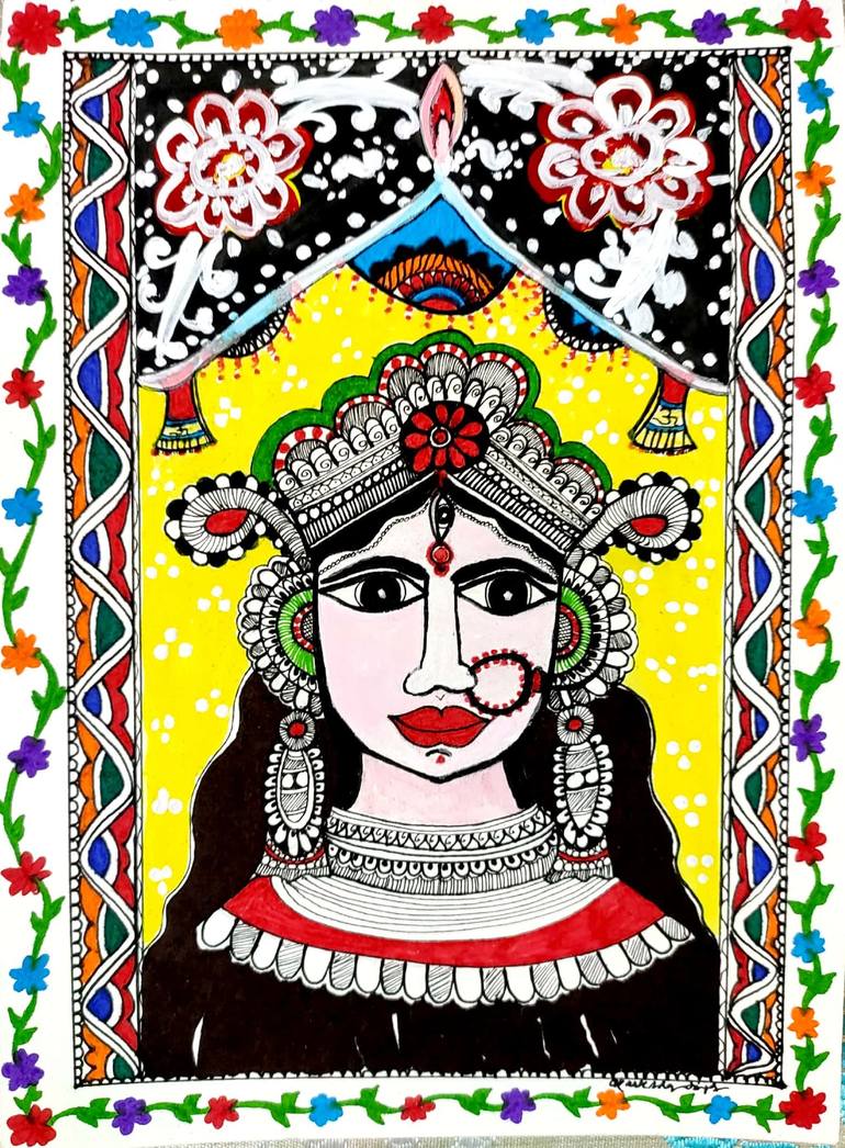 Indian Folk Art Painting by Akanksha Singh | Saatchi Art