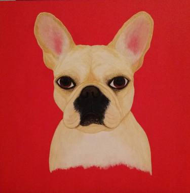French Bulldog Commissioned Portrait thumb