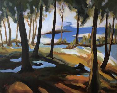 Original Impressionism Landscape Paintings by Harriet Liu