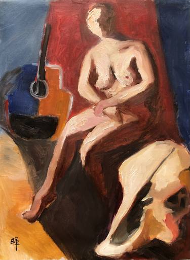 Original Nude Painting by Harriet Liu