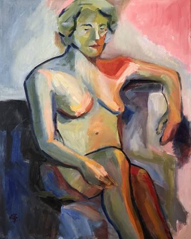 Original Nude Painting by Harriet Liu