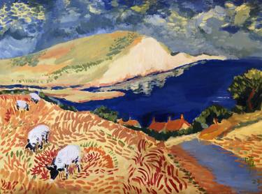 Original Contemporary Landscape Painting by Harriet Liu
