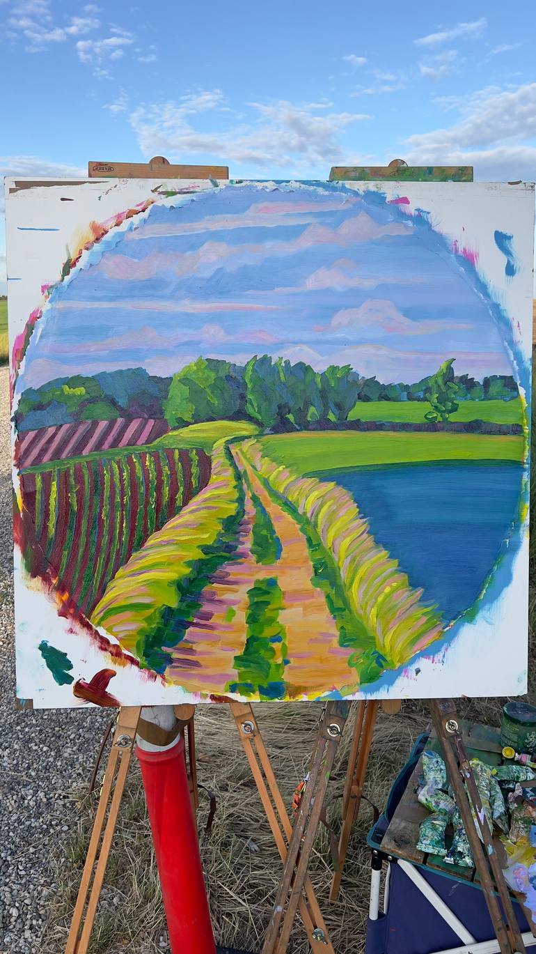 Original Fauvism Patterns Painting by Gyan Samara