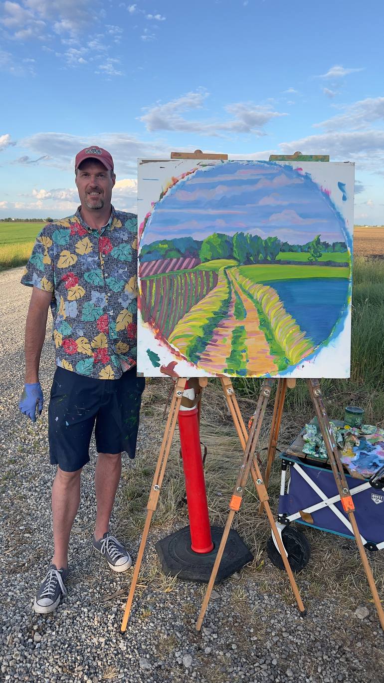 Original Fauvism Patterns Painting by Gyan Samara
