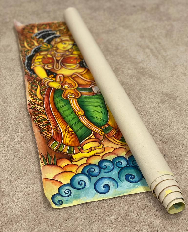 Original Figurative Religion Painting by Anupama Nair